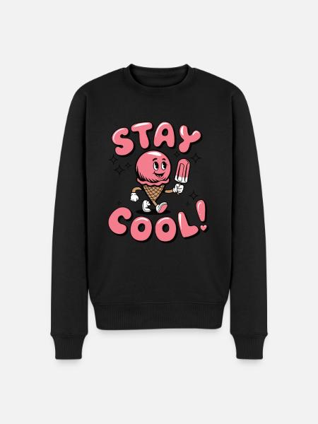 Stay cool Mascot - Men's Premium Organic Jumper - black
