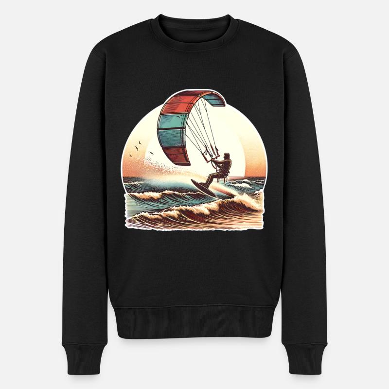 Kitesurf Kitesurfer Kiteboard - Pull Premium bio Homme - noir