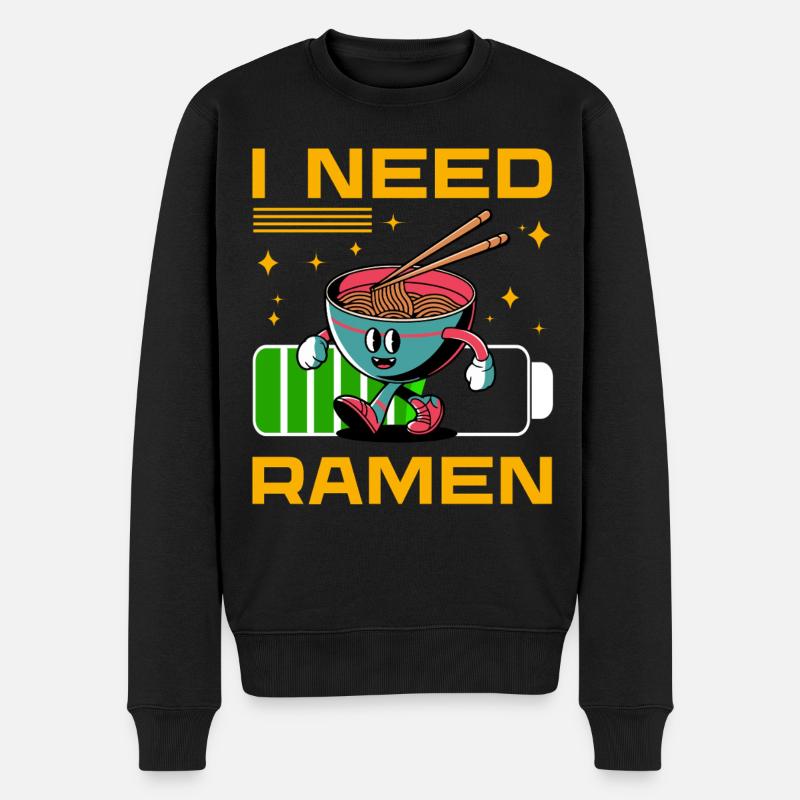 J’ai besoin de Ramen - Pull Premium bio Homme - noir