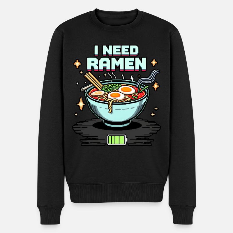 J’ai besoin de Ramen - Pull Premium bio Homme - noir