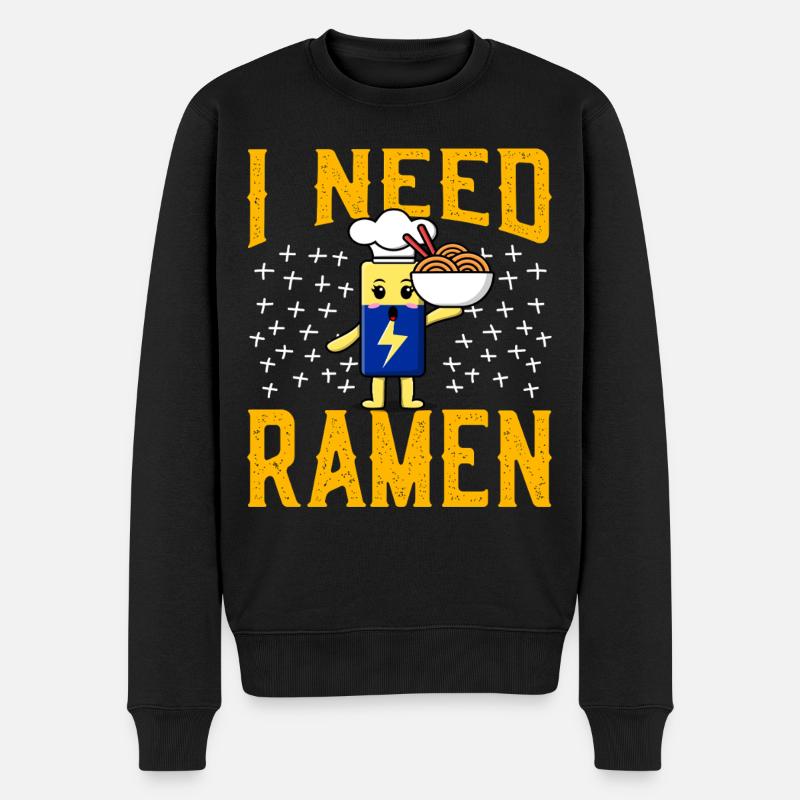 J’ai besoin de Ramen - Pull Premium bio Homme - noir