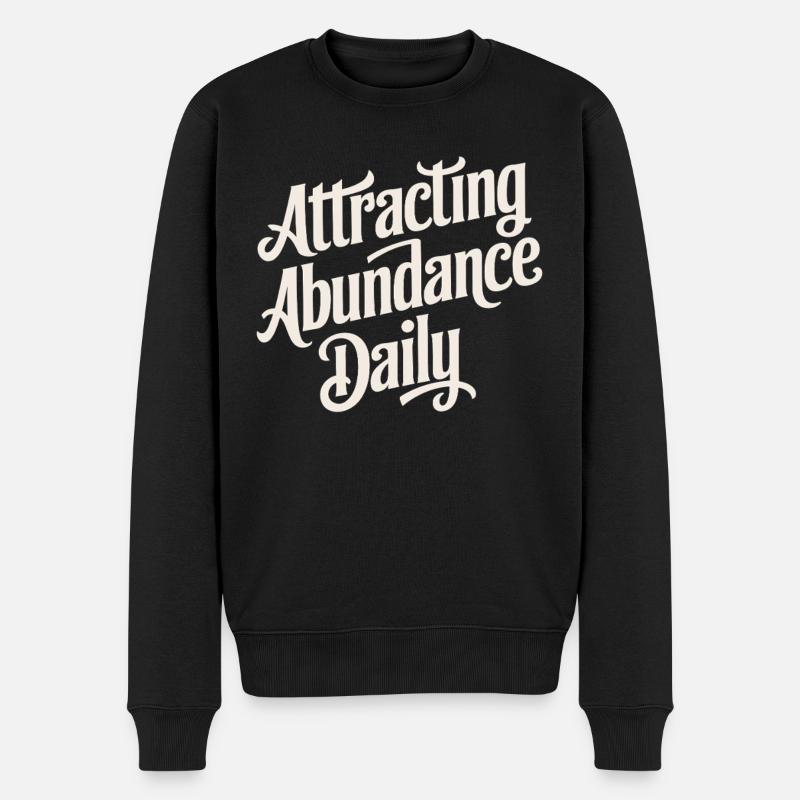 Abondance quotidienne Attirer Manifeste Citation - Pull Premium bio Homme - noir