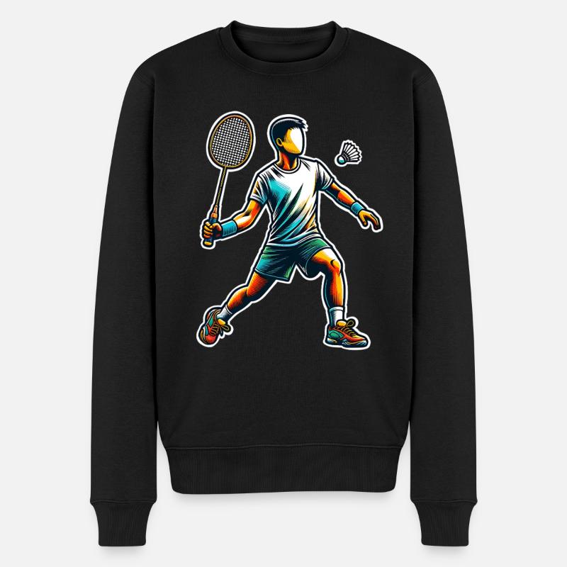 Badminton - Pull Premium bio Homme - noir