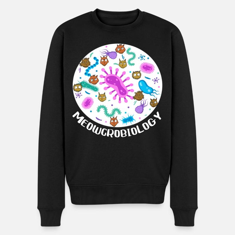 Miaoucrobiologie - Pull Premium bio Homme - noir