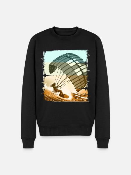 Kitesurf Kitesurfer Kiteboard - Pull Premium bio Homme - noir