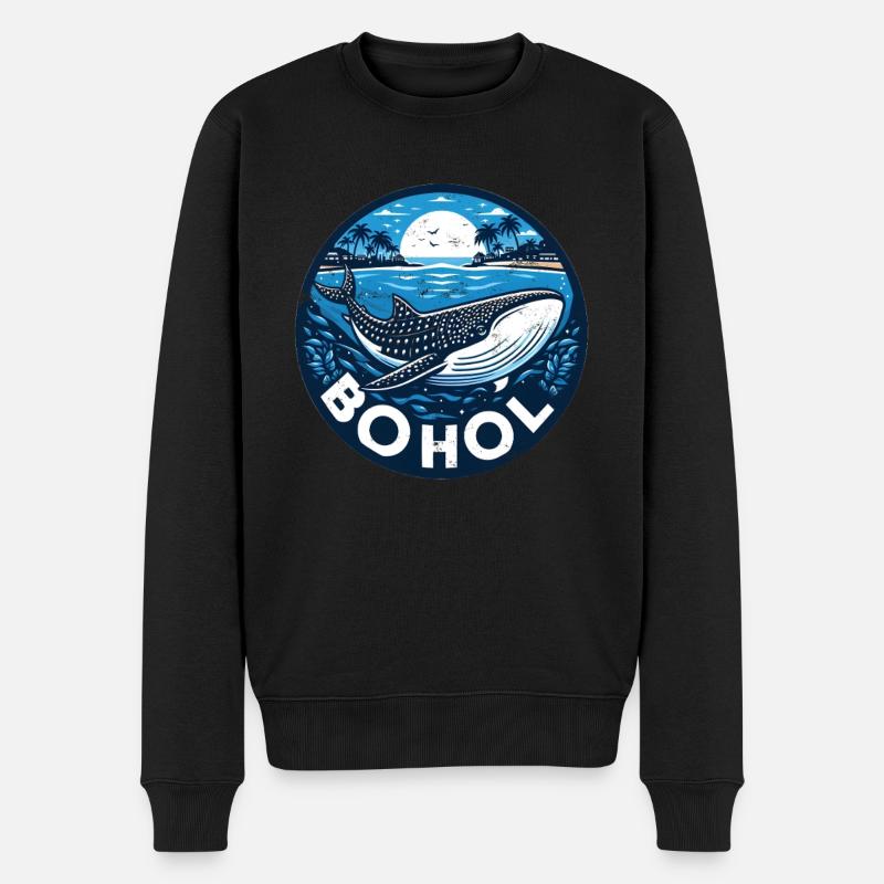 Requin-baleine de Bohol - Pull Premium bio Homme - noir