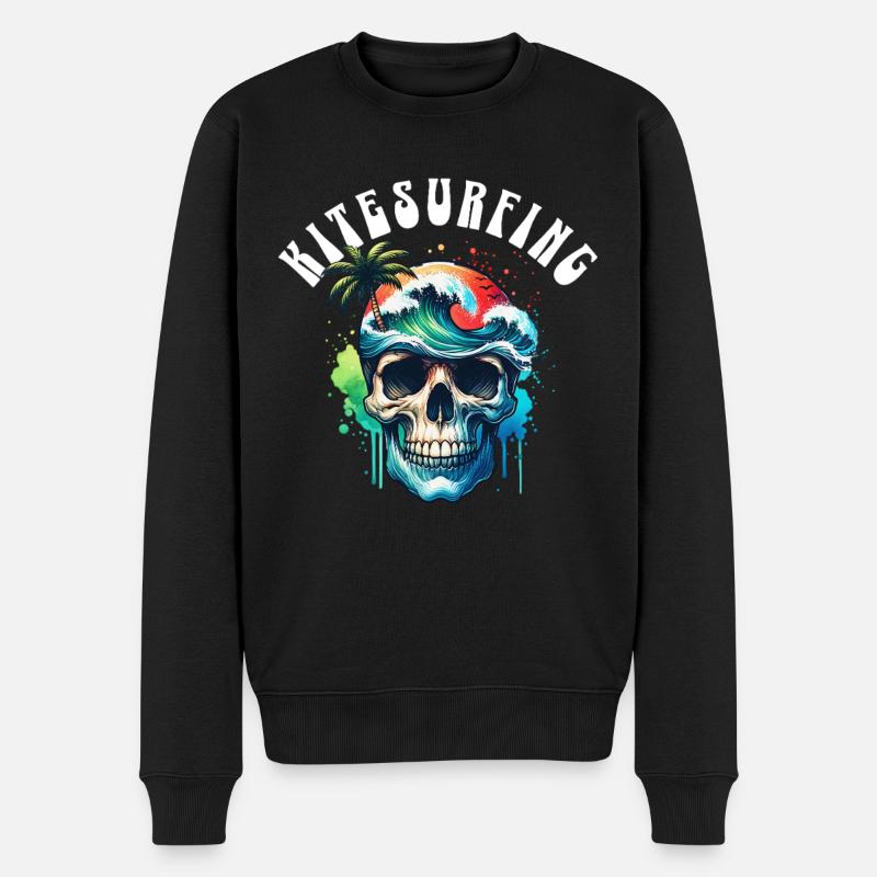 Kitesurf Kitesurfer Kiteboard - Pull Premium bio Homme - noir