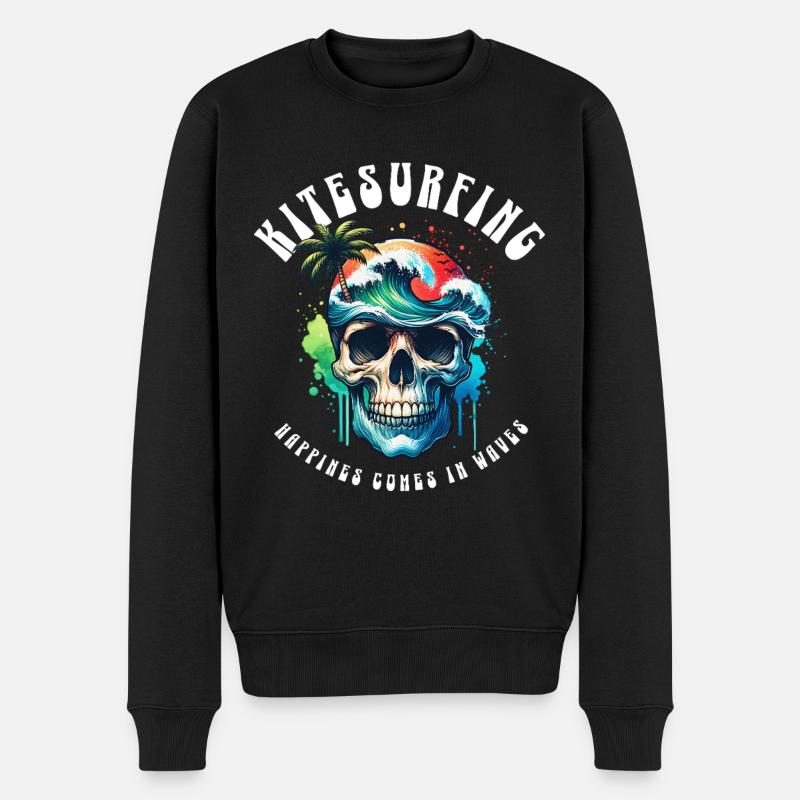 Kitesurf Kitesurfer Kiteboard - Pull Premium bio Homme - noir