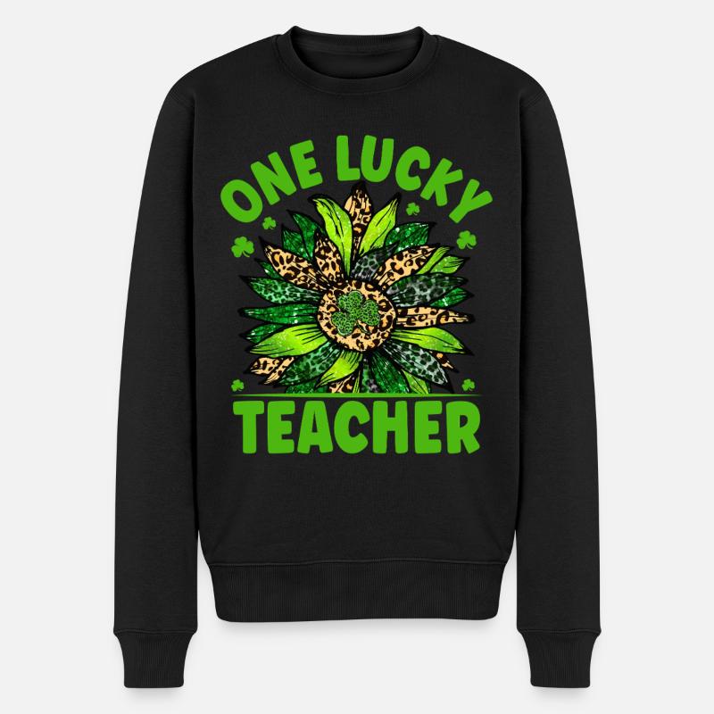 Un enseignant chanceux - Pull Premium bio Homme - noir