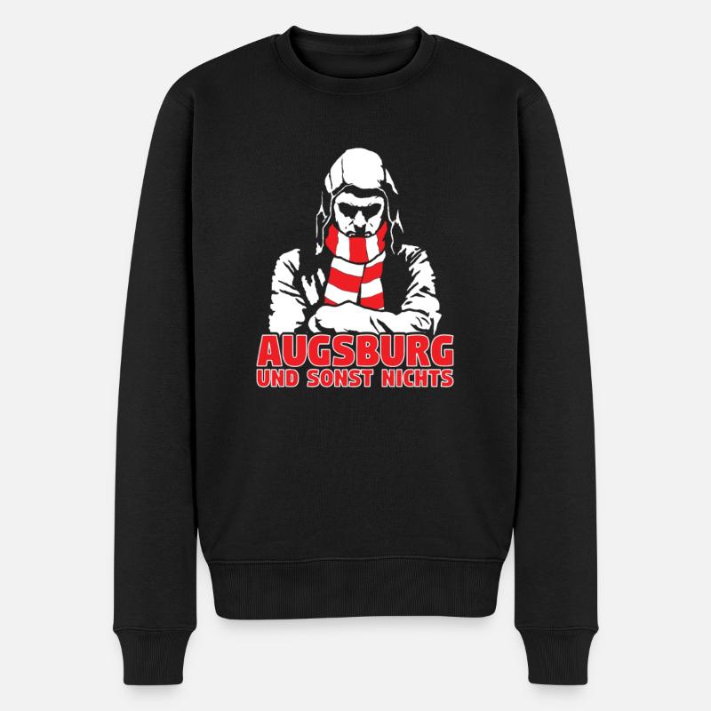 Augsburg und sonst nichts - Männer Premium Bio Pullover - Schwarz