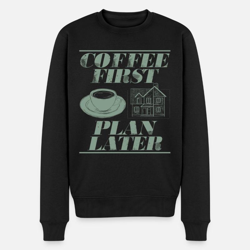 Architekt Architektur Geschenk Architekturstudent - Männer Premium Bio Pullover - Schwarz
