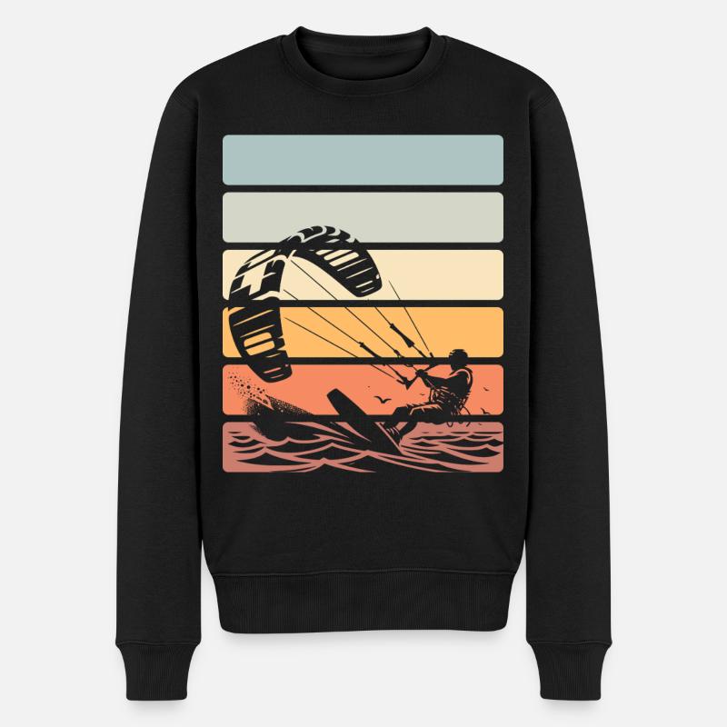 Kitesurf Kitesurfer Kiteboard - Pull Premium bio Homme - noir