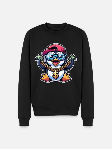 Penguin - Men's Premium Organic Jumper - black