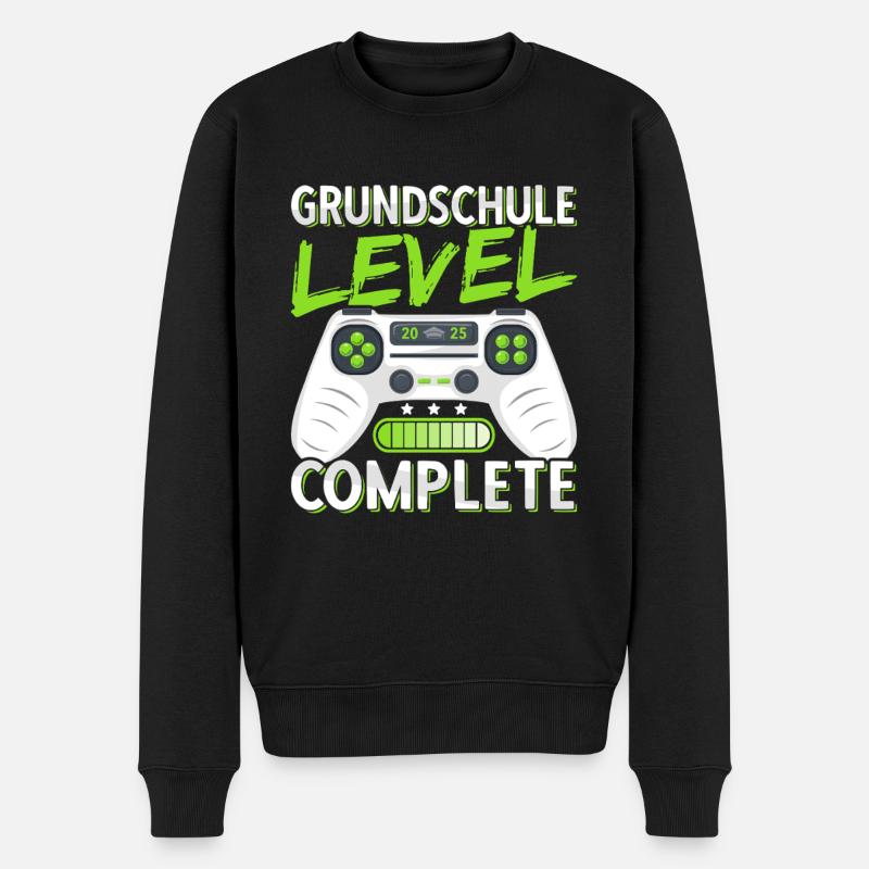 Grundschule Abschluss 2025 Grundschulabschluss - Männer Premium Bio Pullover - Schwarz