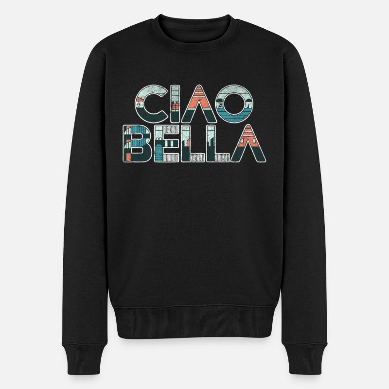 Ciao Bella - Pull Premium bio Homme - noir