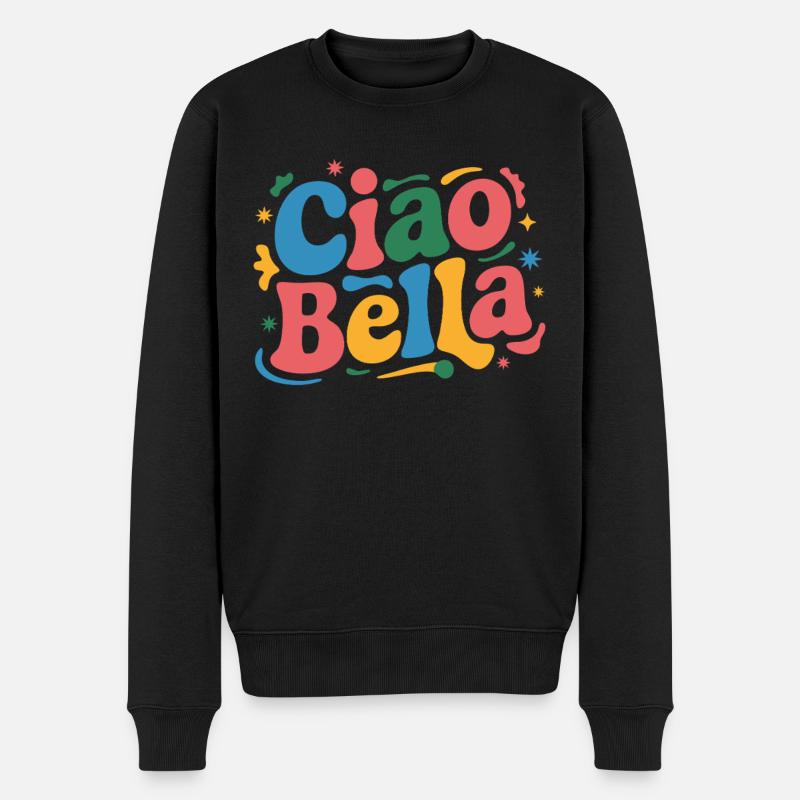 Ciao Bella - Pull Premium bio Homme - noir