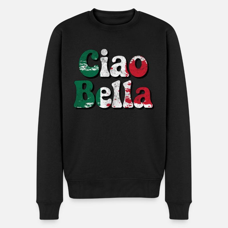 Ciao Bella - Pull Premium bio Homme - noir