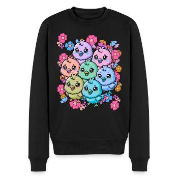 années 80 des années 90 Happy Easter Chick Enfant Enfants Bébé - Pull Premium bio Homme - noir - Devant - Nico (187cm)