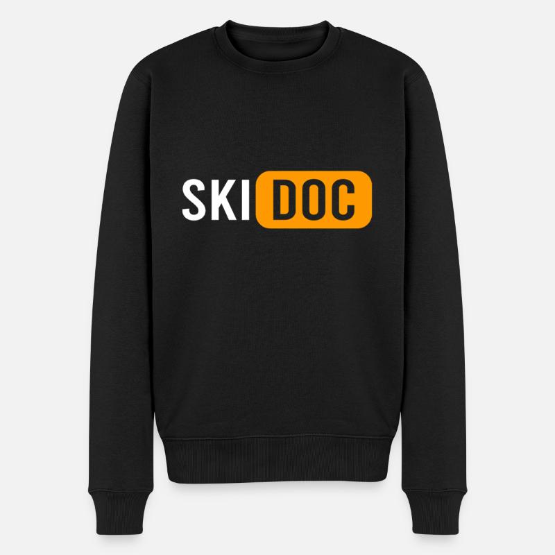 Ski Doc Wintersport - Männer Premium Bio Pullover - Schwarz