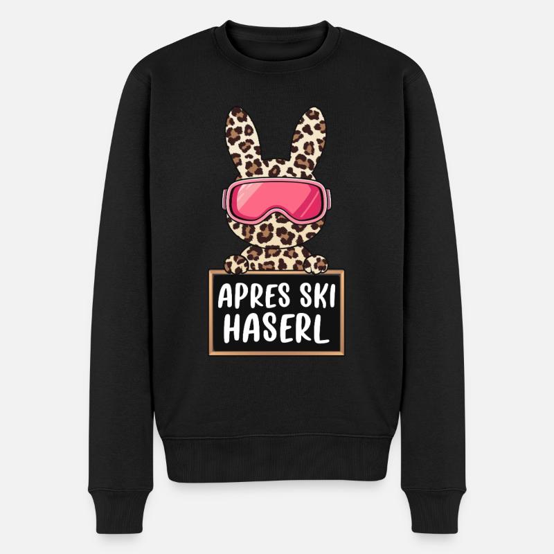 Lapin d’après-ski - Pull Premium bio Homme - noir