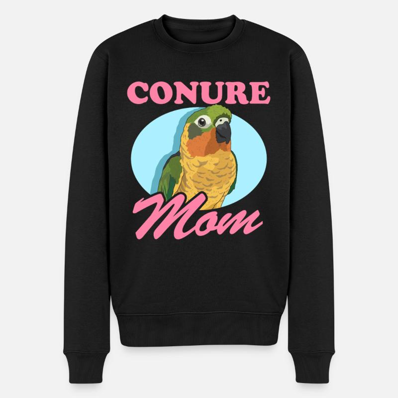 Conure Maman Perroquets Conures Cadeau - Pull Premium bio Homme - noir