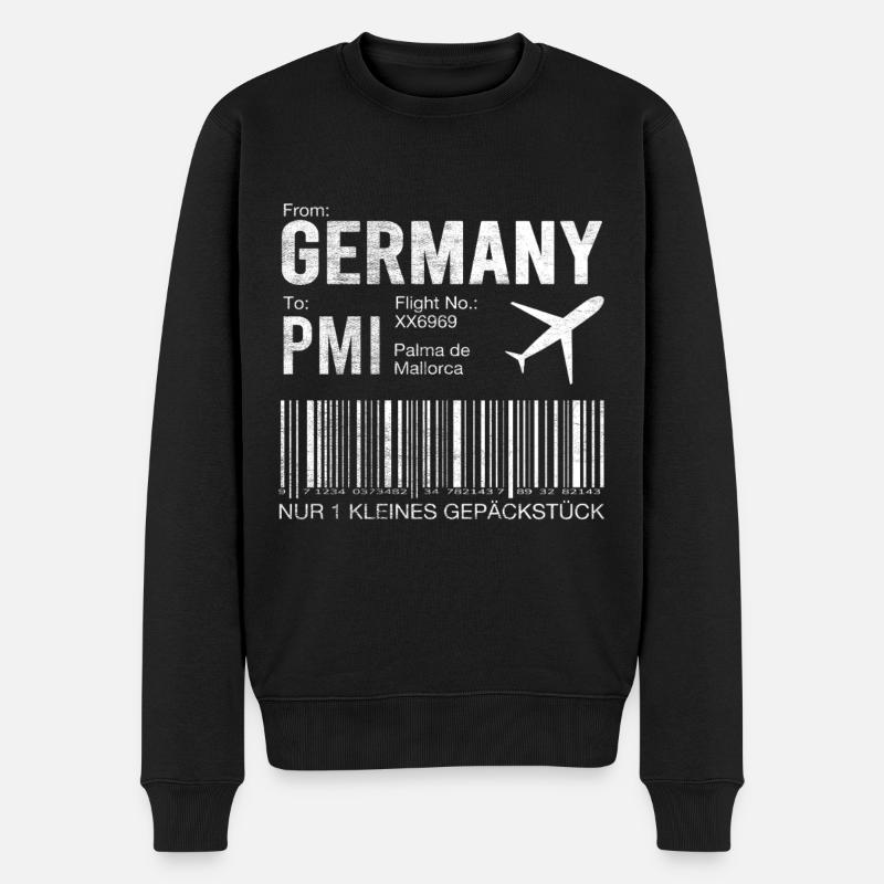 Flight ticket Palma - Men's Premium Organic Jumper - black
