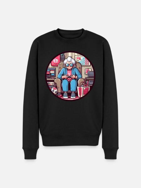 Gamer Granny - Men's Premium Organic Jumper - black