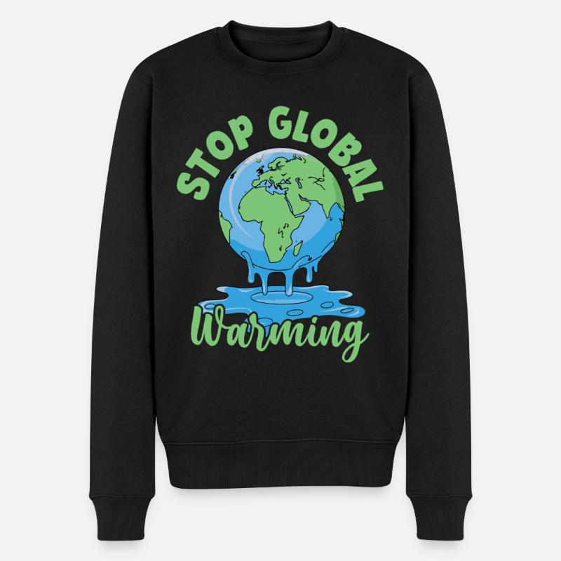 Stopper le réchauffement climatique - Pull Premium bio Homme - noir