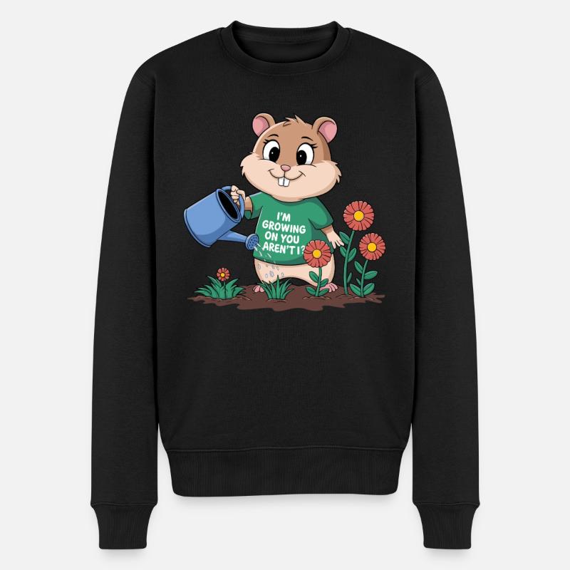 Ich Wachse Auf Dir, Oder? - Männer Premium Bio Pullover - Schwarz