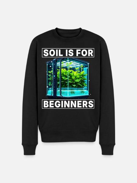 Soil is for Beginners - Men's Premium Organic Jumper - black