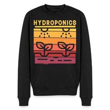 Culture hydroponique - Pull Premium bio Homme - noir - Devant - Nico (187cm)