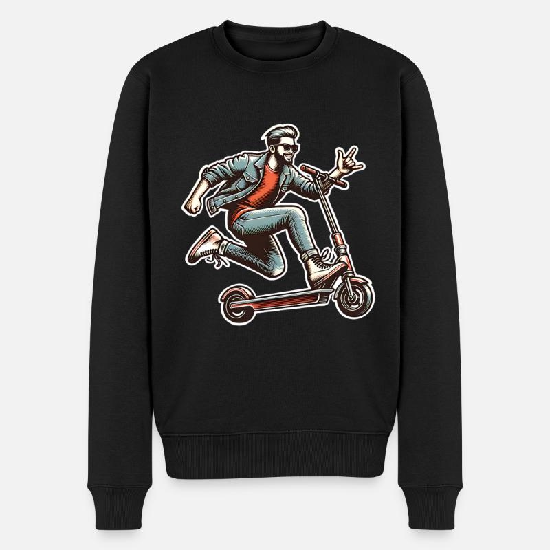 Kick Scooters E-Scooters E-Scooters - Men's Premium Organic Jumper - black