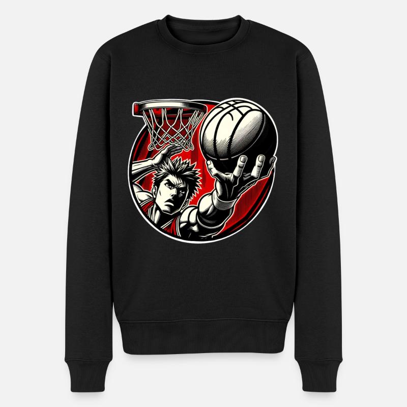 Basket-ball Joueurs de basket-ball - Pull Premium bio Homme - noir