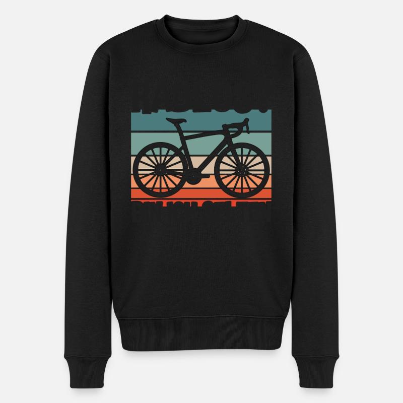Radlos Radfahrer - Männer Premium Bio Pullover - Schwarz