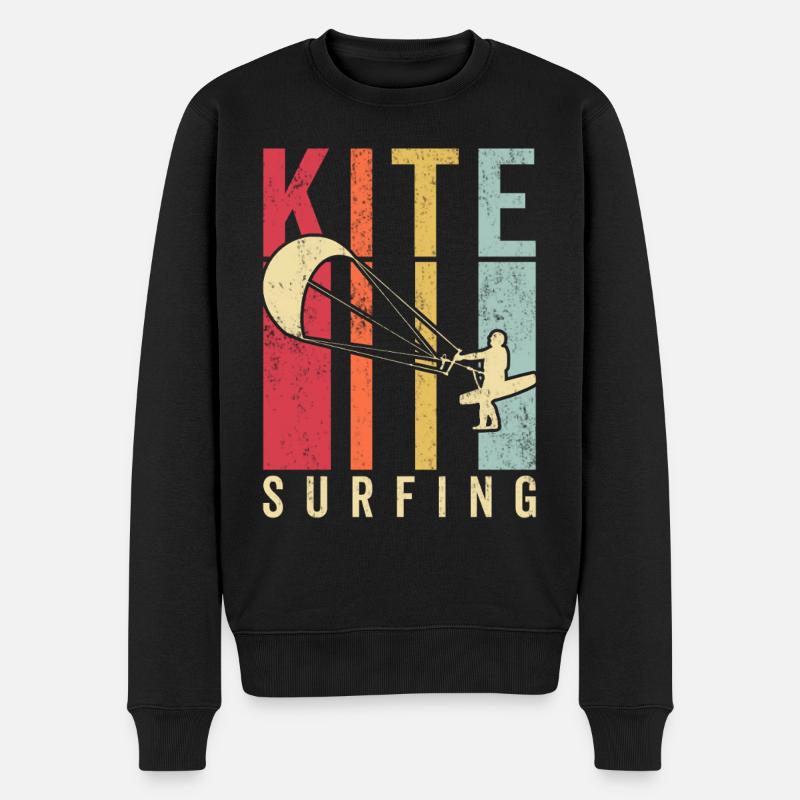 Kitesurfeur Kiteboard Kitesurf Kitesurf - Pull Premium bio Homme - noir
