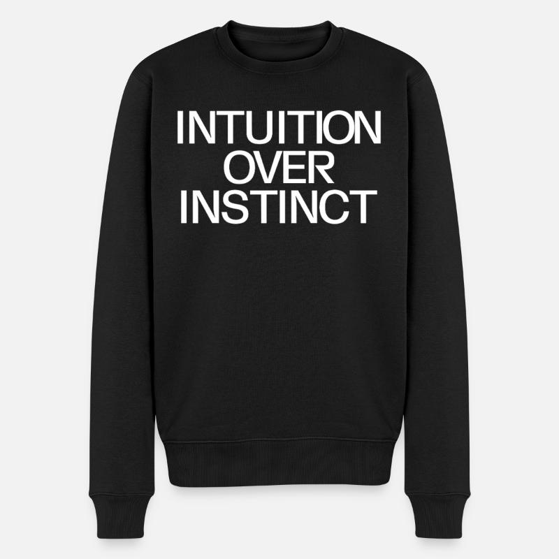 L’intuition plutôt que l’instinct Inspirant - Pull Premium bio Homme - noir
