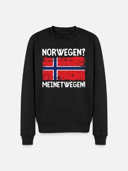 Norway Camping Scandinavia North Cape - Men's Premium Organic Jumper - black