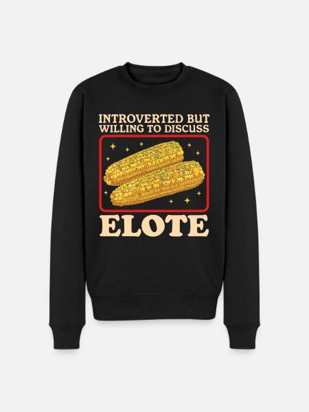 Elote Mexican Elotes Gifts - Men's Premium Organic Jumper - black