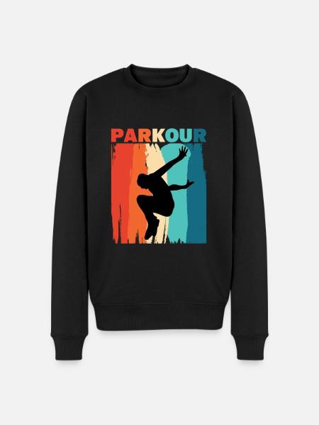 Parkour - Men's Premium Organic Jumper - black
