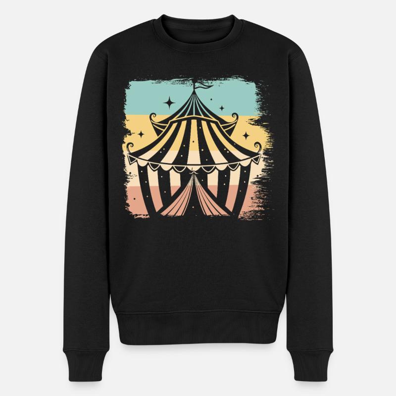 Zircus - Männer Premium Bio Pullover - Schwarz