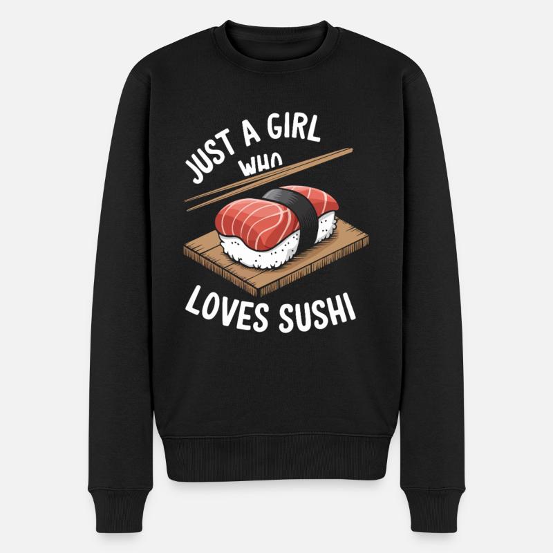 Sushi - Pull Premium bio Homme - noir