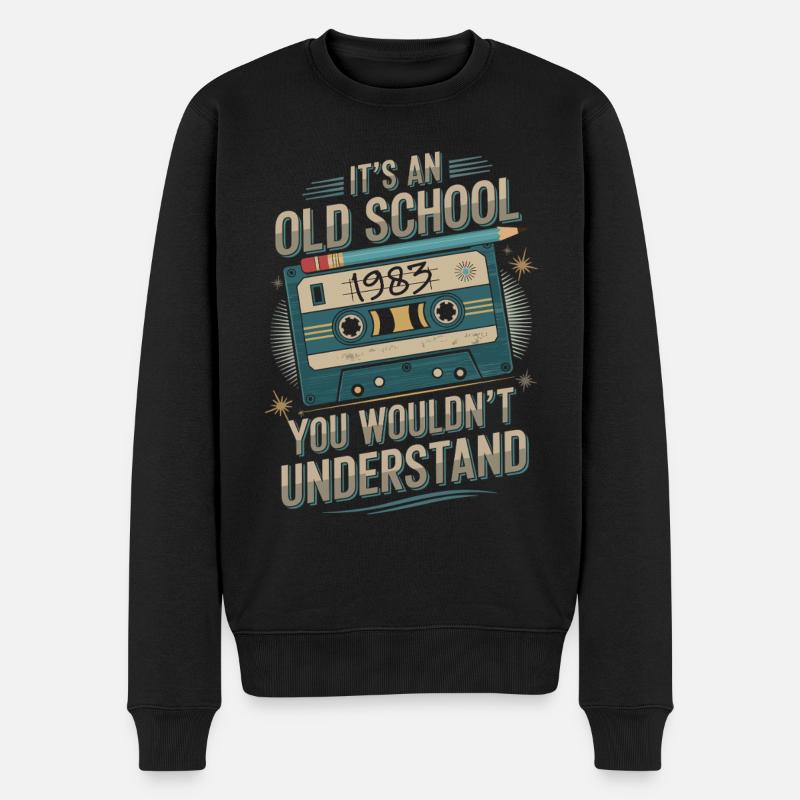 Legendär seit 1983 - Männer Premium Bio Pullover - Schwarz