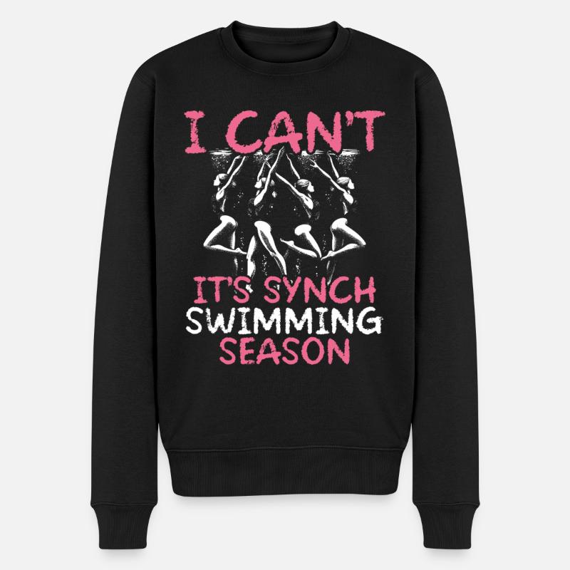 Synchronschwimmen Synchro Schwimmer - Männer Premium Bio Pullover - Schwarz