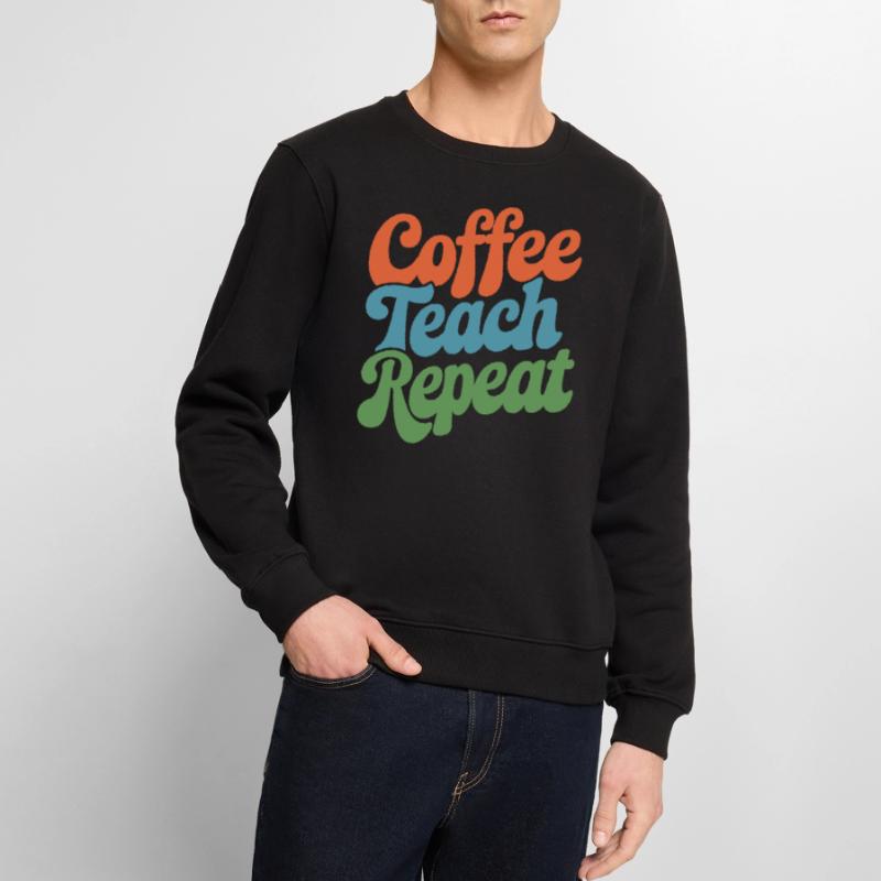 Coffee Instructor Répéter la routine quotidienne Pull Premium bio Homme