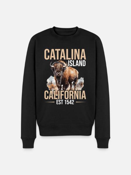 Catalina Island Birthday Crew - Men's Premium Organic Jumper - black