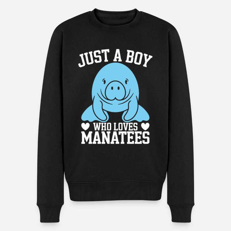 Lamantin - Pull Premium bio Homme - noir