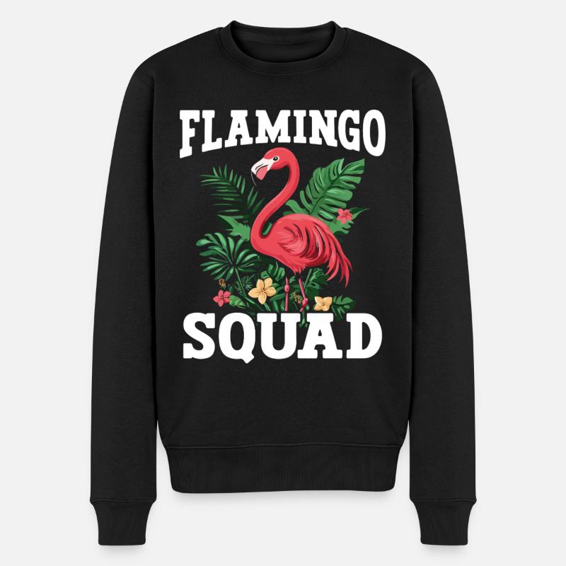 Escouade Flamingo - Pull Premium bio Homme - noir