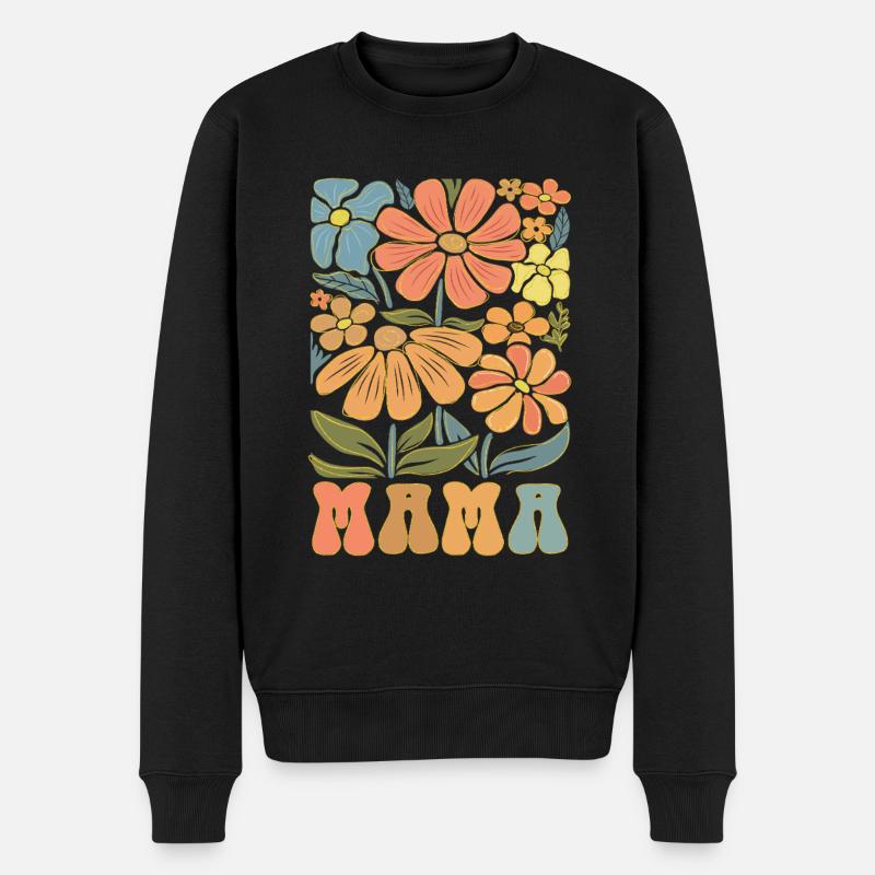 Mama - Männer Premium Bio Pullover - Schwarz