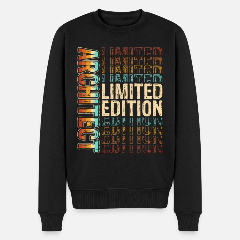 Architekt - Männer Premium Bio Pullover - Schwarz