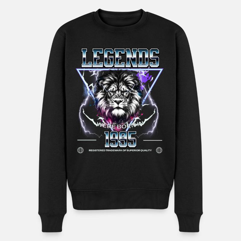 1995 Anniversaire Légende Leo - Pull Premium bio Homme - noir
